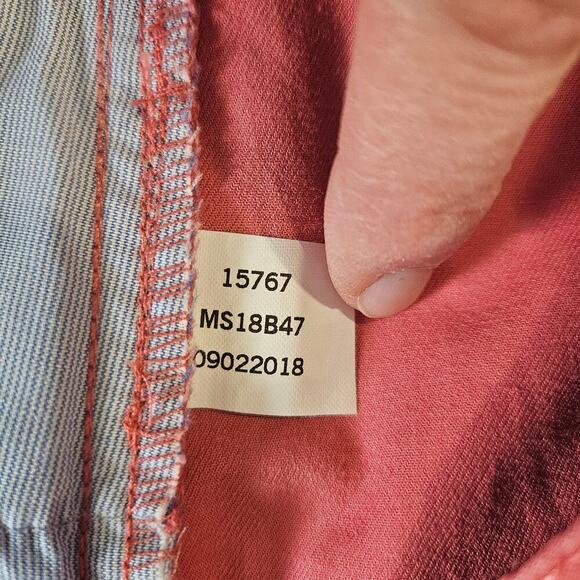 Peter Millar Twill 5-Pocket Soft Touch Ms18B47 Size 38 Pink/Coral - Picture 4 of 8